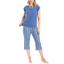 PIJAMA CAPRI A RAYAS